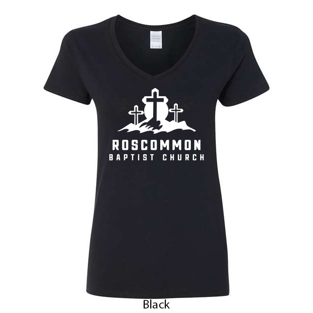 Ladies V-Neck T-Shirt - Image 3