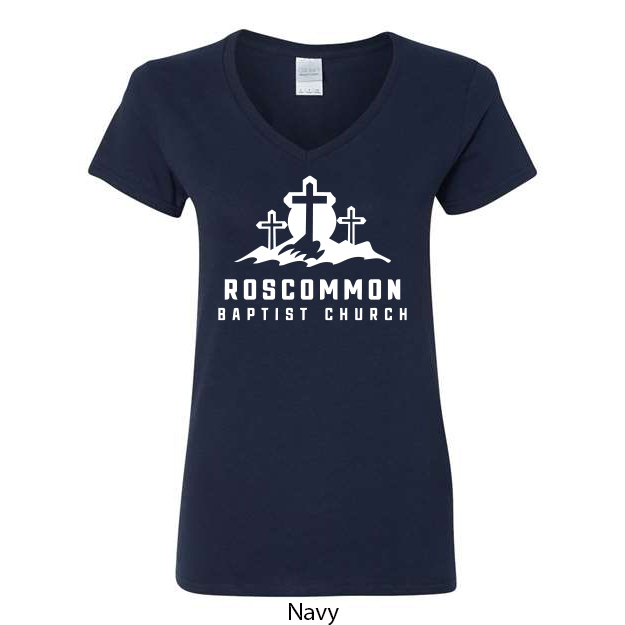 Ladies V-Neck T-Shirt - Image 6