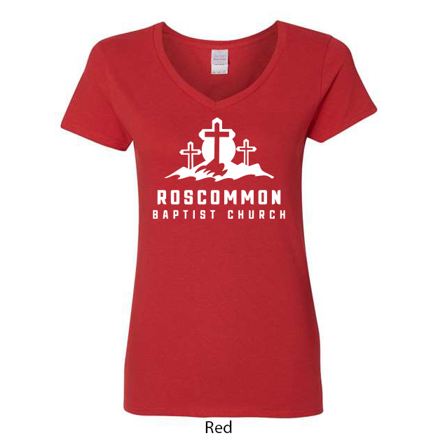 Ladies V-Neck T-Shirt - Image 8